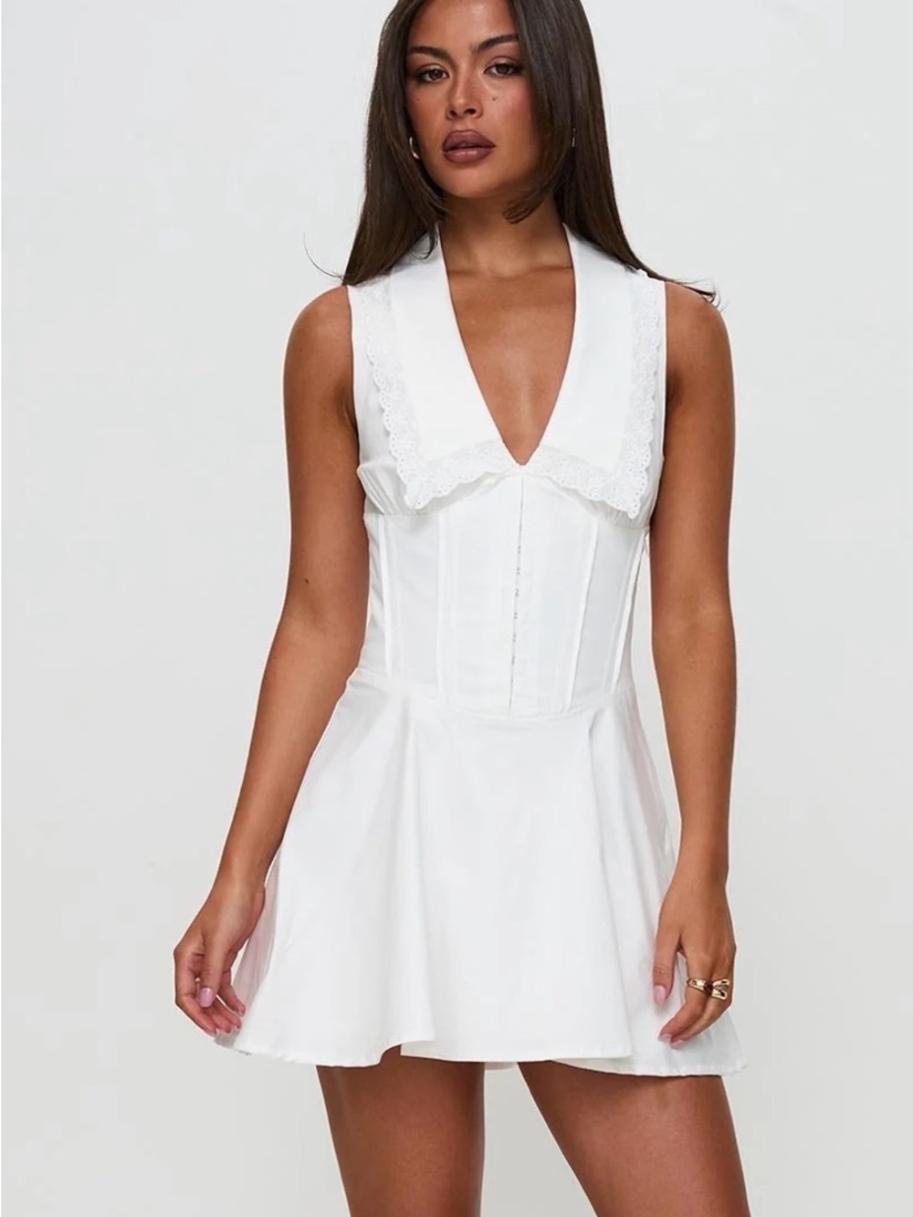 Princess Polly Haworth Mini Dress White